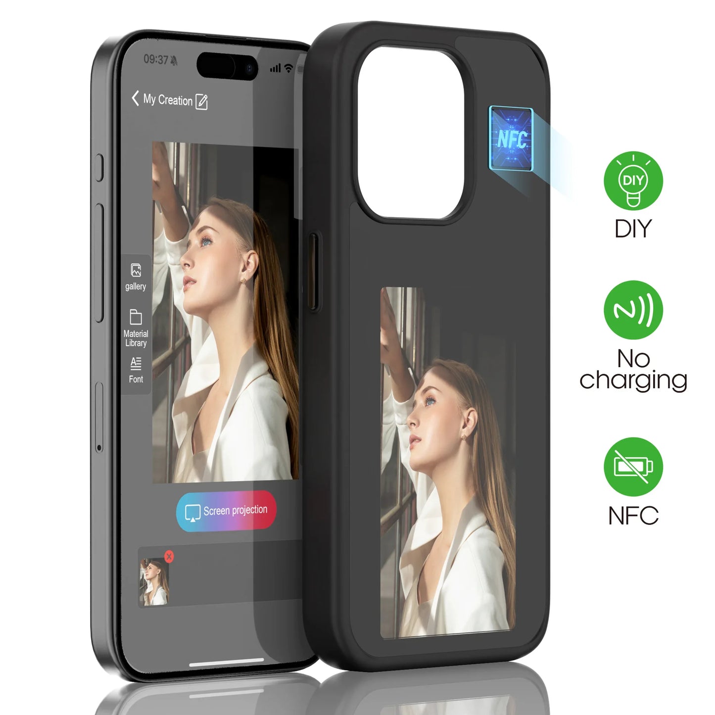 Digital Screen Projection Phone Case