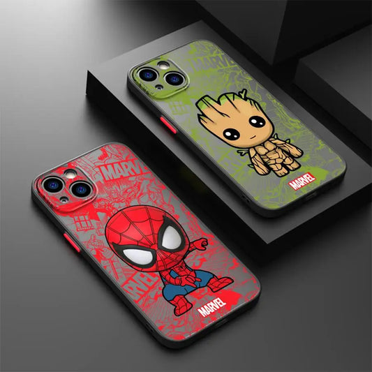 Marvel Cute Spider Man/Groot Phone Case