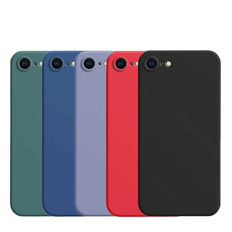 Coloured Silicone Phone Case (Soft touch)