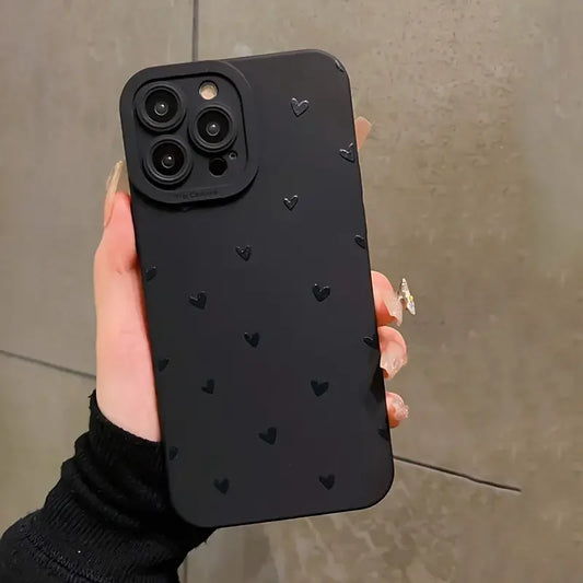 Black Hearts Phone Case